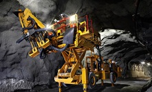 A battery electric bolter in use at Newmont Goldcorp’s Borden mine. Image: Business Wire