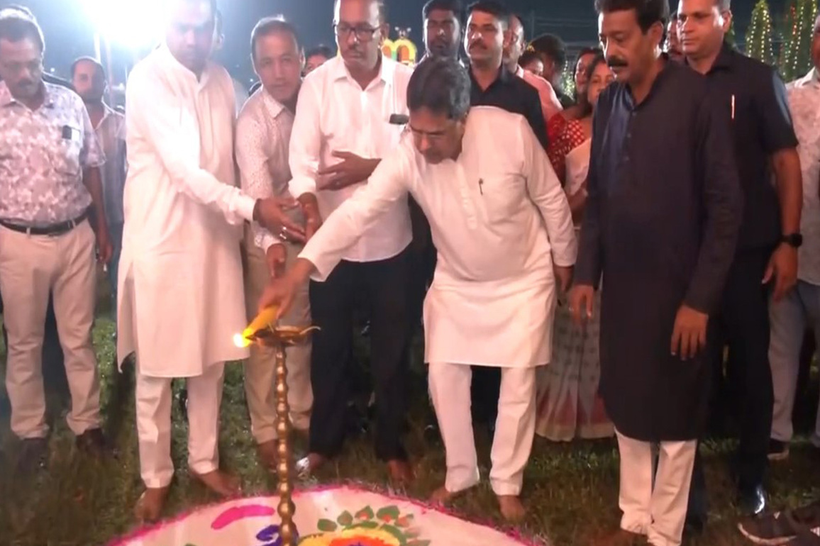 Tripura CM Manik Saha inaugurates Kali Puja pandals on the eve of Diwali