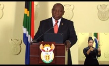  South Africa president Cyril Ramaphosa announces the lockdown