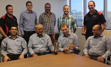 The team from Reflex with their Mining Magazine exploration award for EZ-GAMMA and EZ-GYRO