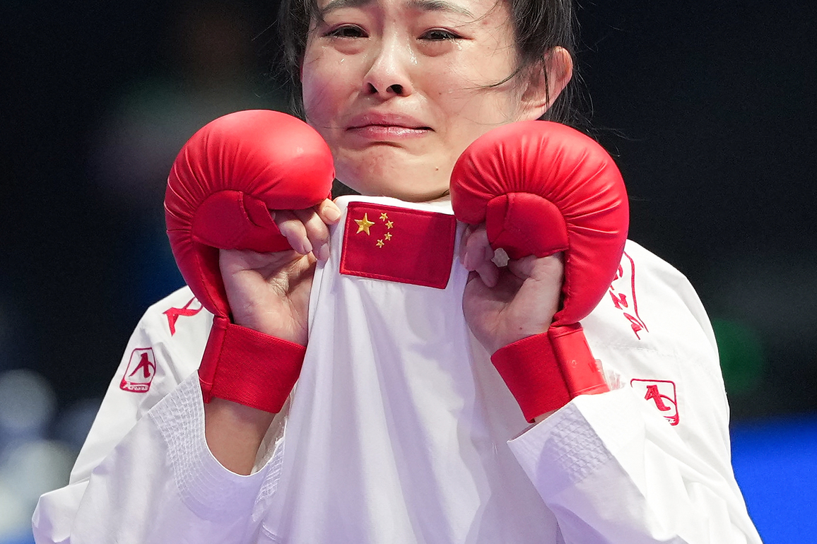 (SP) CHINA-CHENGDU-THE WORLD GAMES 2025-KARATE-WOMEN'S KUMITE -61KG-FINALS-GOLD MEDAL BOUT (CN)