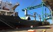 MV Belle Ocean getting loaded at Esperance Port.