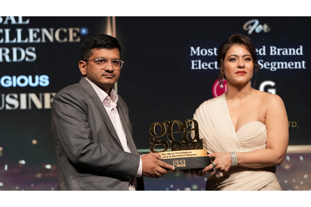 LG Electronics India Limited Wins Most Trusted Brand - Electronics Segment at Brand Empower's Global Excellence Awards 2025 with Kajol Devgan