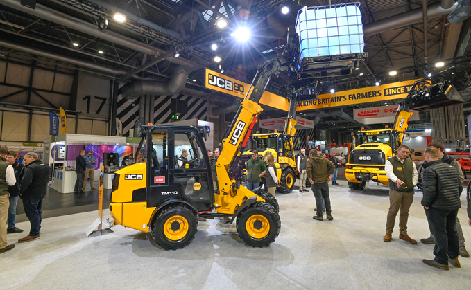 The JCB stand at LAMMA 2025