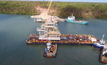 The beneficiation modules and transfer tower on route to Weipa.