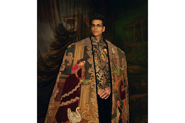 Karan Johar makes Met Gala debut in Manish Malhotra ensemble inspired by Raja Ravi Varma's timeless art