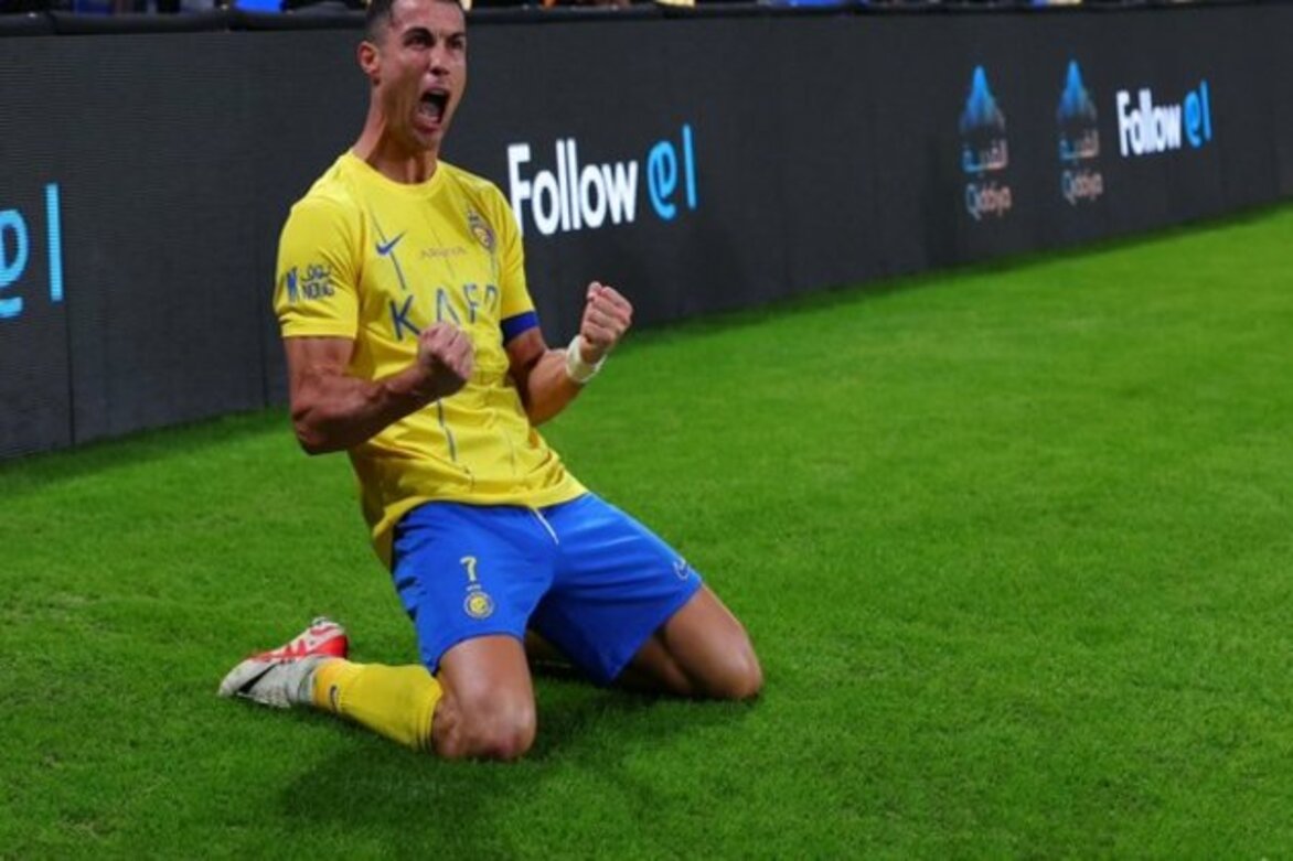 Cristiano Ronaldo scripts history following his brace against Al Akhdoud