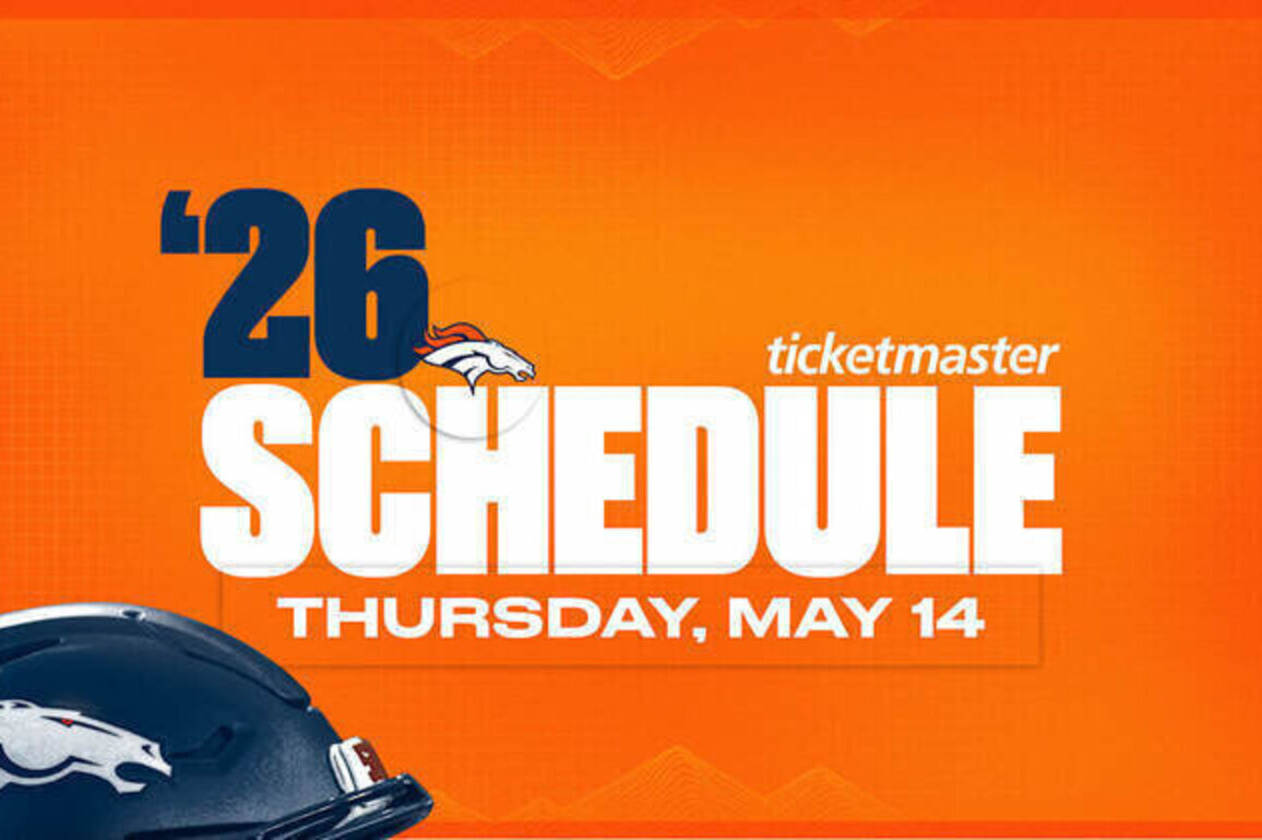 Broncos' 2026 schedule to be announced May 14