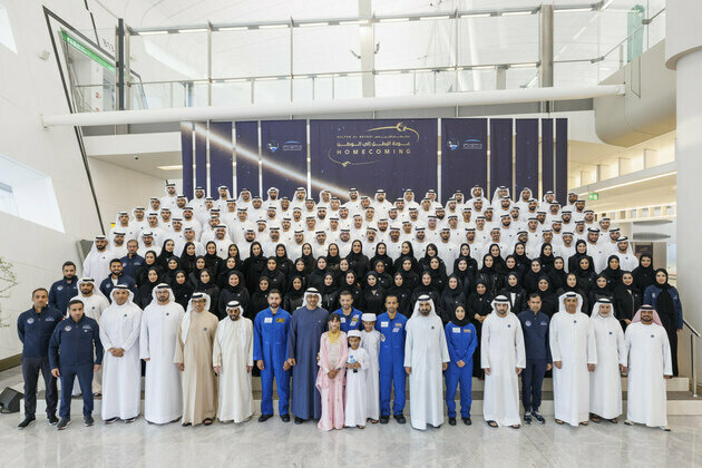UAE President; Mohammed bin Rashid lead the nation in celebrating Sultan Al Neyadi's homecoming