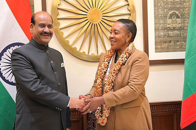 Om Birla meets Zambia National Assembly Speaker
