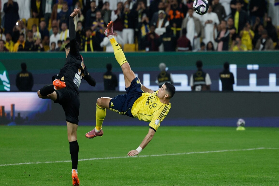 Cristiano Ronaldo's bicycle kick highlight of Al-Nassr's 9th successive win in Saudi Pro League 2025/26