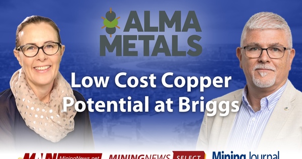Alma Metals points to low-cost copper potential at Briggs