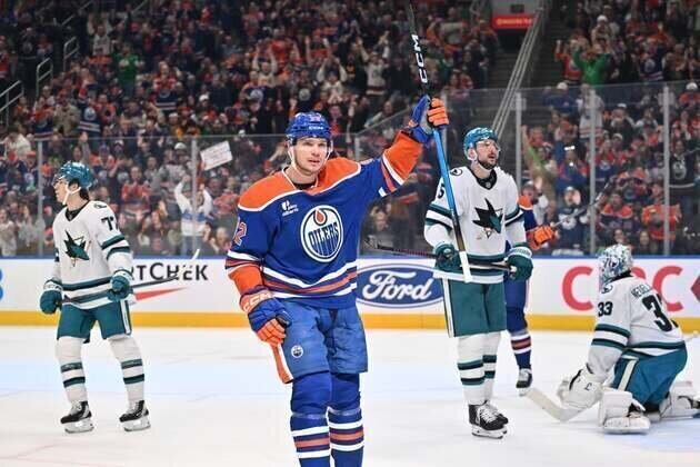 Third-period flurry carries Oilers to win over Sharks