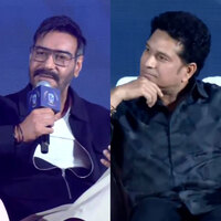 Ajay Devgn joins cricket legend Sachin Tendulkar at ISPL event, says "Very happy to be part of family"