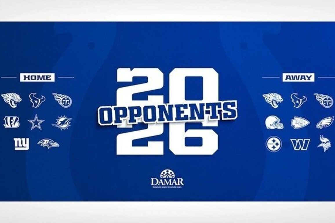 Colts' 2026 opponents finalized