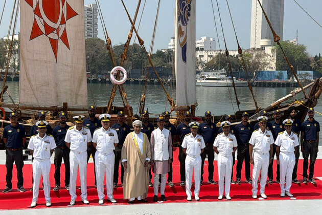 INSV Kaundinya flagged into Mumbai after maiden Oman voyage