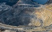 The open pit at Freeport McMoran's Grasberg copper and gold mine