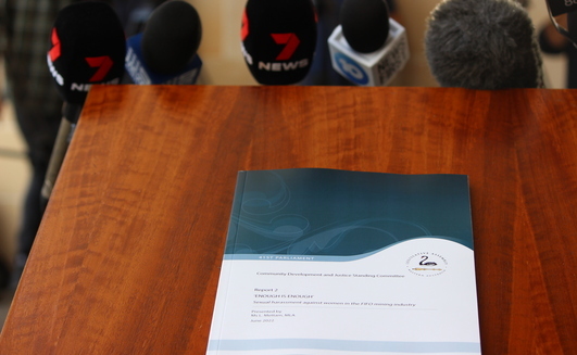 The Enough is enough report after its tabling in parliament.