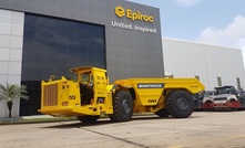 Minetruck outside Epiroc's manufacturing facility in Nashik, India. Photo: Arvind Patil