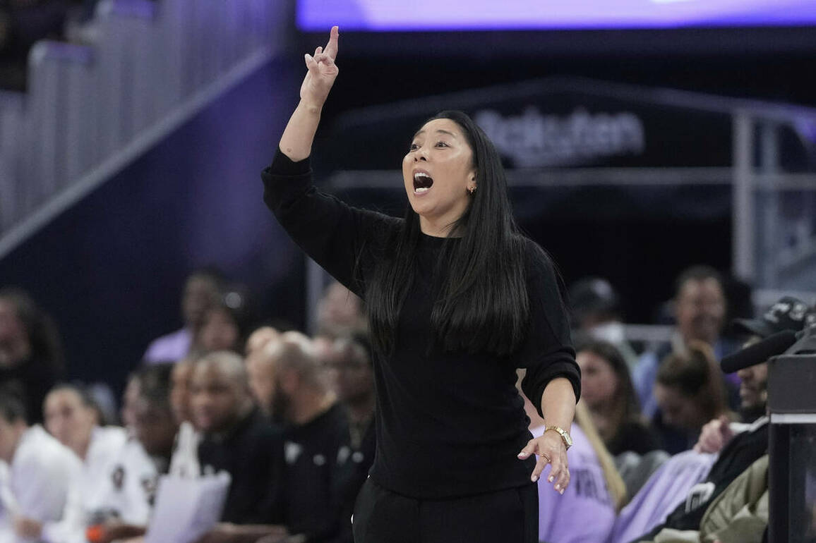 Las Vegas Aces take on Golden State Valkyries, Kate Martin, Natalie Nakase - Aces