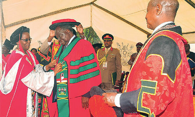 Makerere honours President Mwai Kibaki Makerere honours President Mwai Kibaki