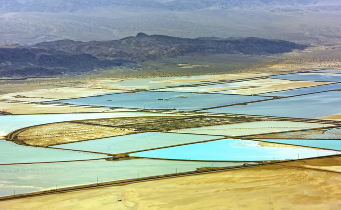 Lithium extraction ponds in Nevada, California | Credit: iStock