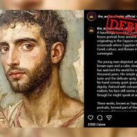This mummy portrait isnt from Roman Egypt - it was generated by AI