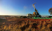 RC drilling in the Jupiter pit at Dacian Gold's Mt Morgans gold project near Laverton.