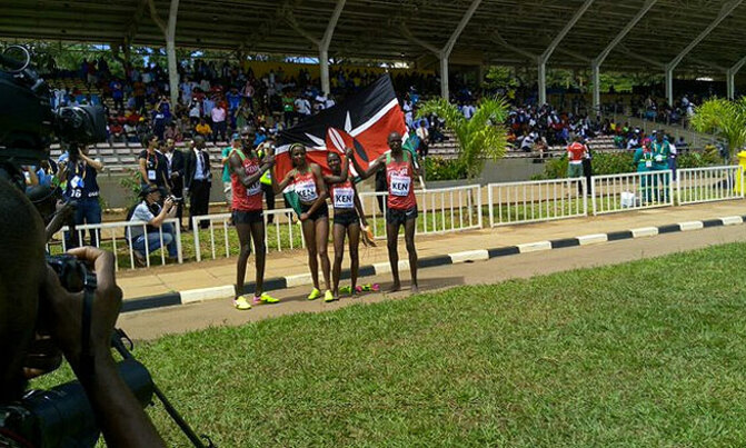 Kenya are inaugural XC mixed relay gold winners Kenya are inaugural XC mixed relay gold winners