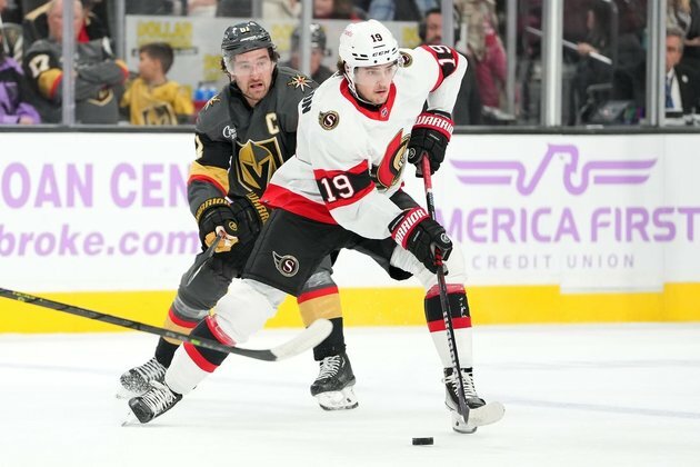 Logan Thompson, Knights shut down slumping Senators