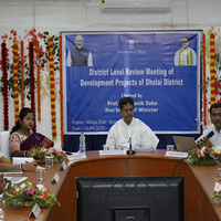 Tripura CM reviews development projects in Dhalai district