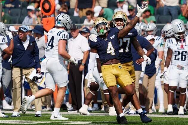 CJ Carr helps No. 3 Notre Dame trounce Rice