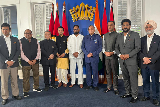 Tharoor-led all-party delegation meets Guyana President Mohamed Irfaan Ali