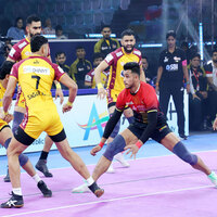 Super 10s from Bharat, Vijay help Telugu Titans clinch Mini-Qualifier vs Bengaluru Bulls; reach Eliminator 3