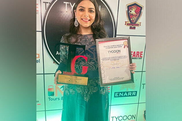 Farah Titina, an Actor was honoured with the "Emerging Ad Queen of the Year" Award, in the Tycoon Global Achievers Awards