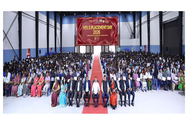 Vels University Celebrates Placement Day 2026 with 2,846 Job Offers and 91.25 percent Placement Rate