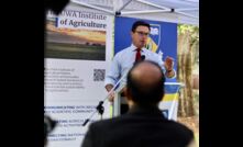  Federal Agriculture Minister, David Littleproud, announcing a three-year funding grant at UWA yesterday.  Image courtesy @D_LittleproudMP.