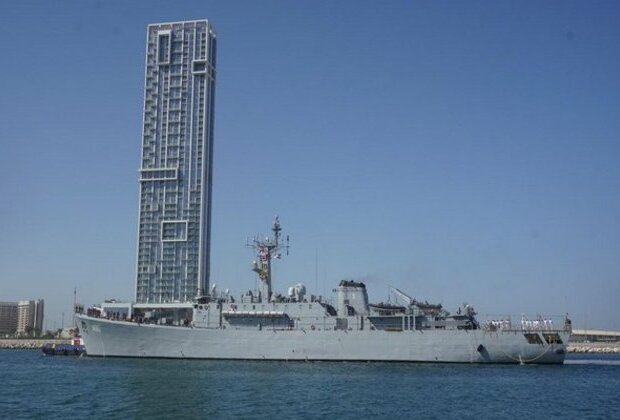 Indian Navy's First Training Squadron arrives at Dubai's Port Rashid