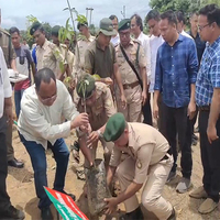 Tripura: Mass plantation programme held under 'Ek Ped Maa Ke Naam 2.0' in District Council Head office