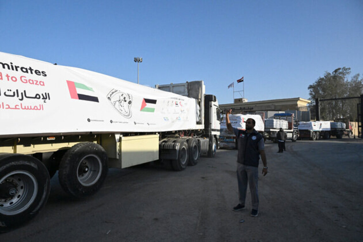 'Operation Chivalrous Knight 3' reinforces UAE support for Gaza with 249th convoy, loaded with 195 tonnes of relief materials