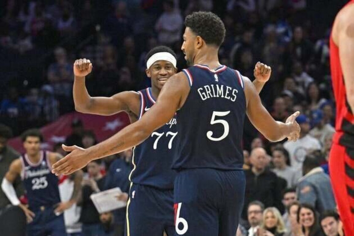 Another big night by Quentin Grimes lifts 76ers over Blazers