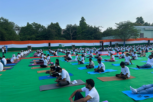 All India Institute of Ayurveda commemorates 11th International Day of Yoga with great enthusiasm