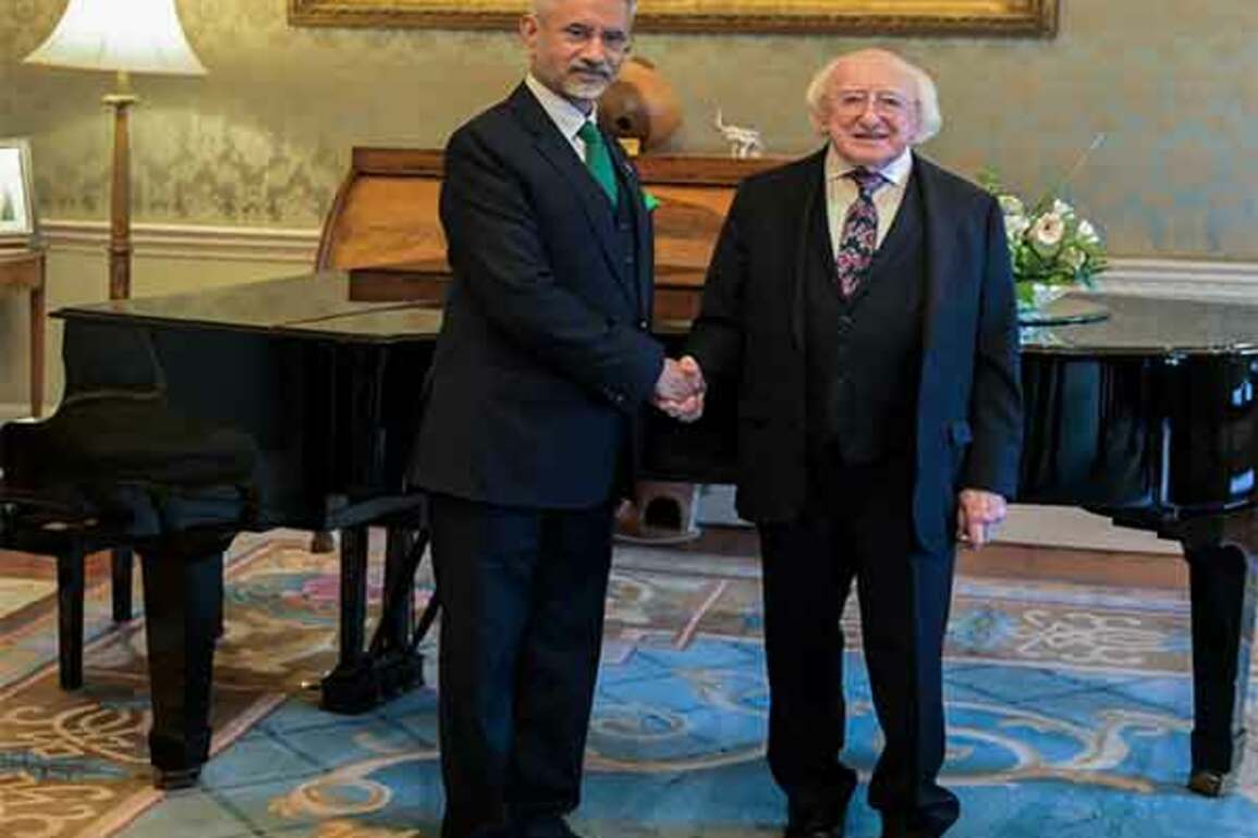 EAM Jaishankar meets Ireland President Michael Higgins