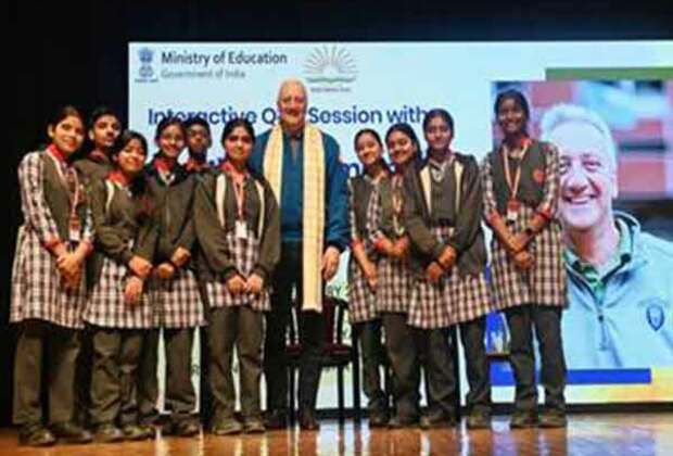 NASA veteran Mike Massimino interacts with PM SHRI Kendriya Vidyalaya students