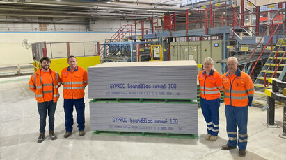 British Gypsum launches 100% recycled plasterboard