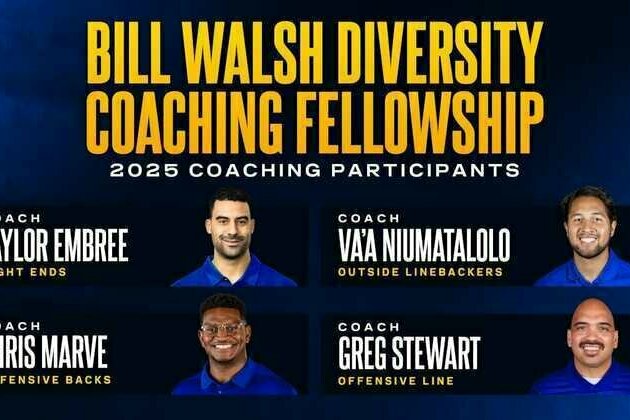 Los Angeles Rams announce 2025 Bill Walsh Diversity Coaching Fellows