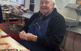 Octogenarian butcher celebrates 70th year in trade - and social media loves it