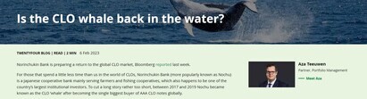 Is the CLO whale back in the water?