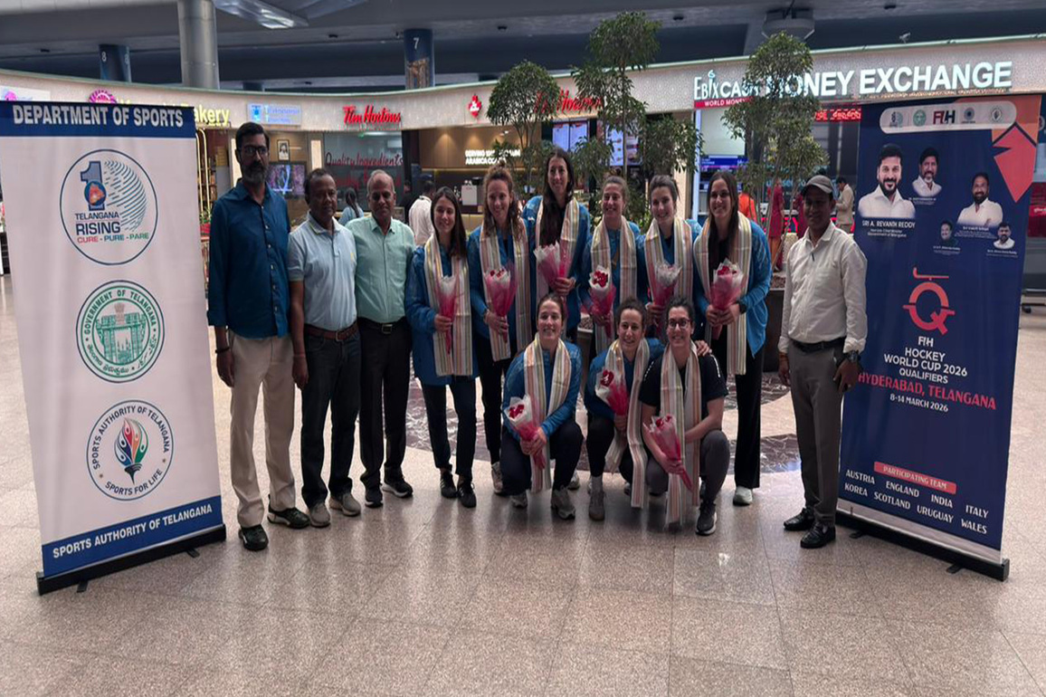 Italy Women's Hockey team touches down in Hyderabad for FIH World Cup Qualifiers