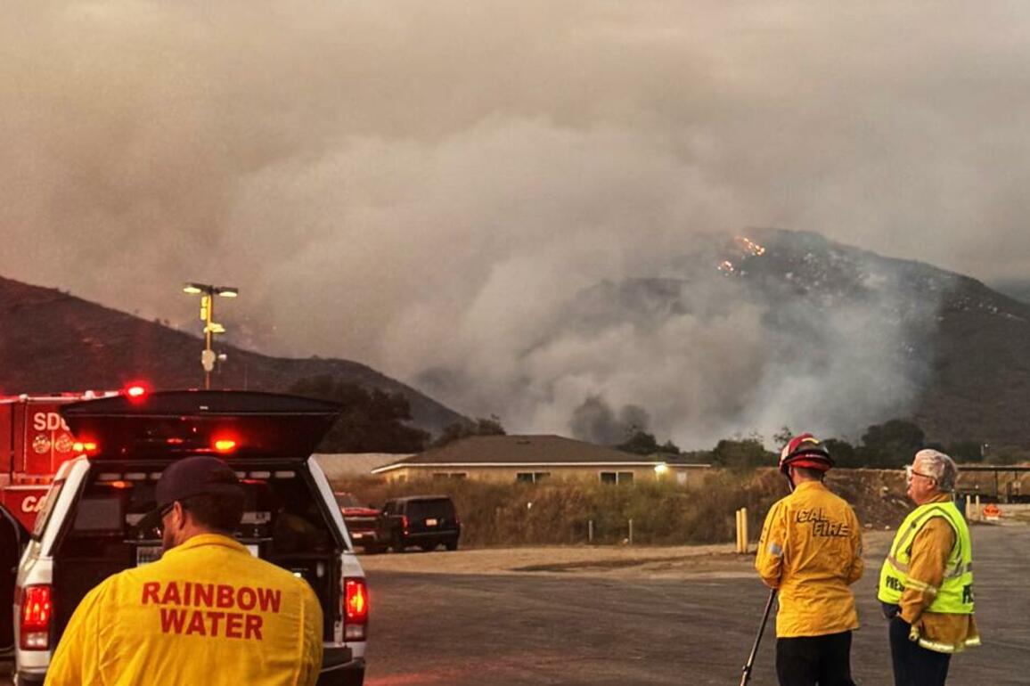 Crews battle fire burning in Pala, evacuations in San Diego County